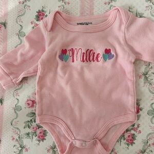 Pink Heart Bodysuit Millie